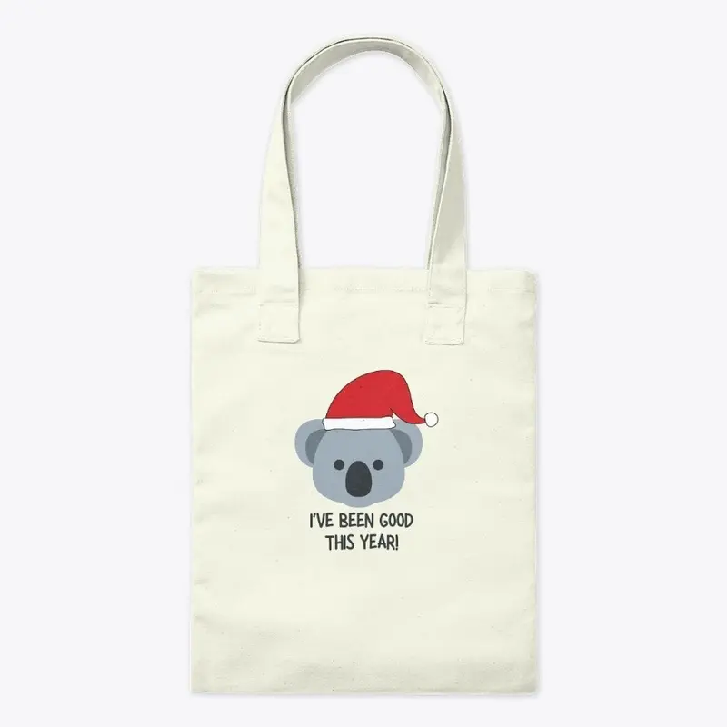 Koala Santa Hat "I've been good"