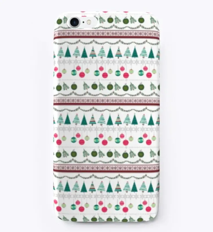 Christmas Tree & Baubles Print