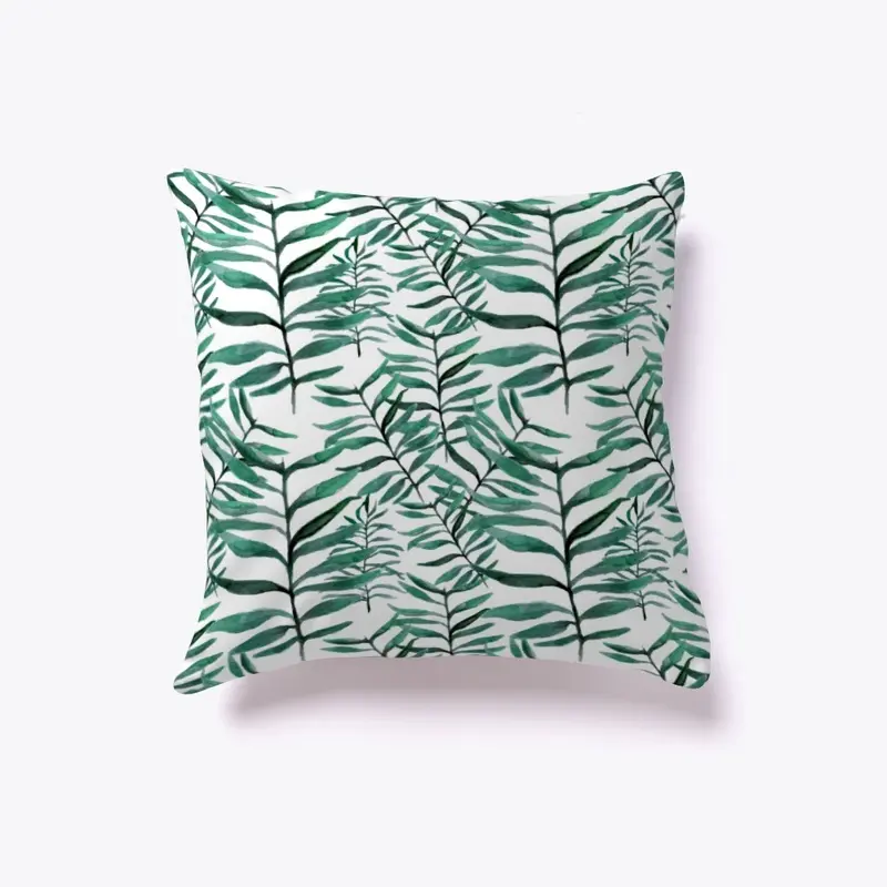 Green Palm Print