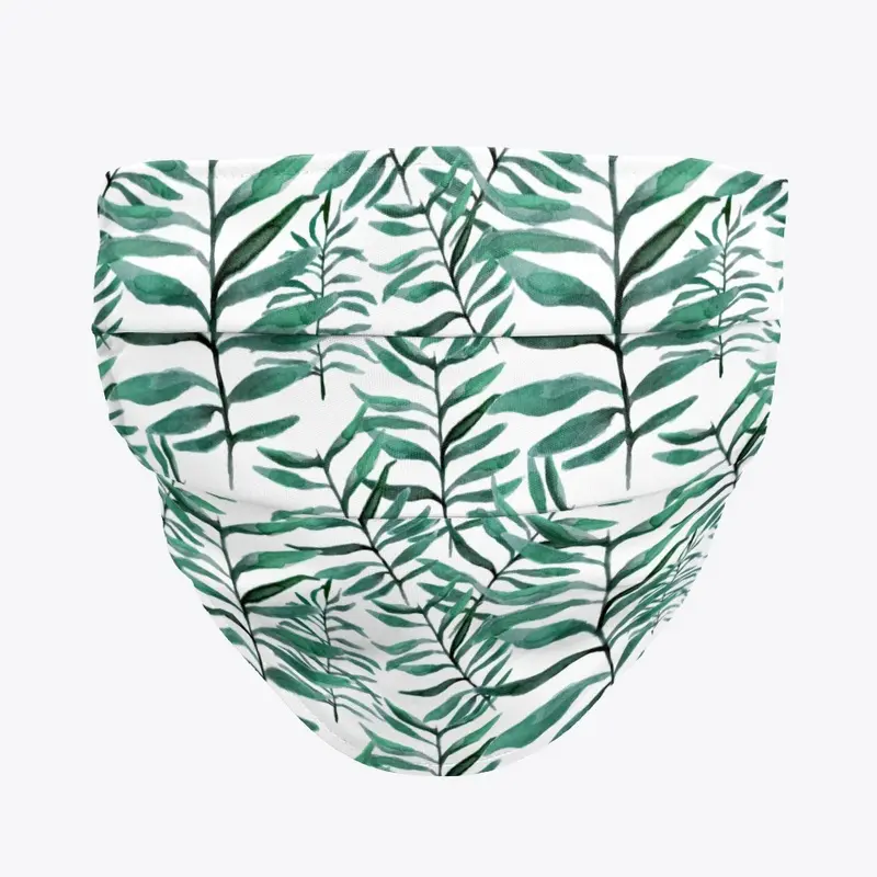 Green Palm Print