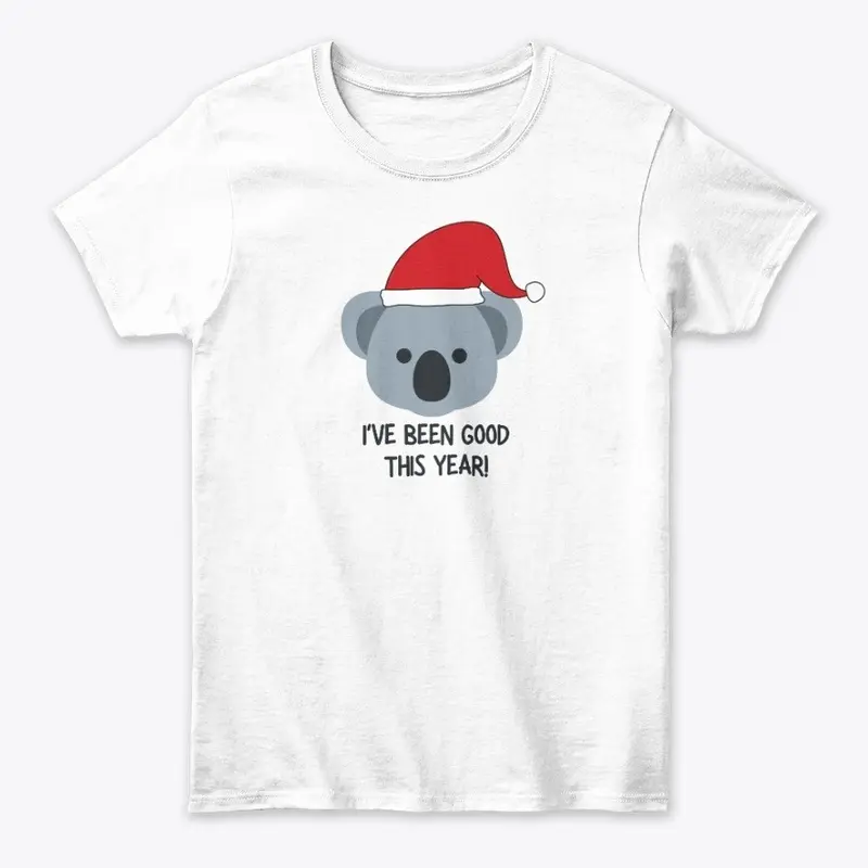 Koala Santa Hat "I've been good"