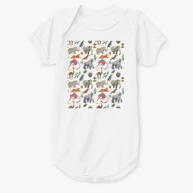 Zoo Animals Print