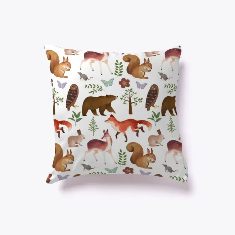 Woodland Animals Print