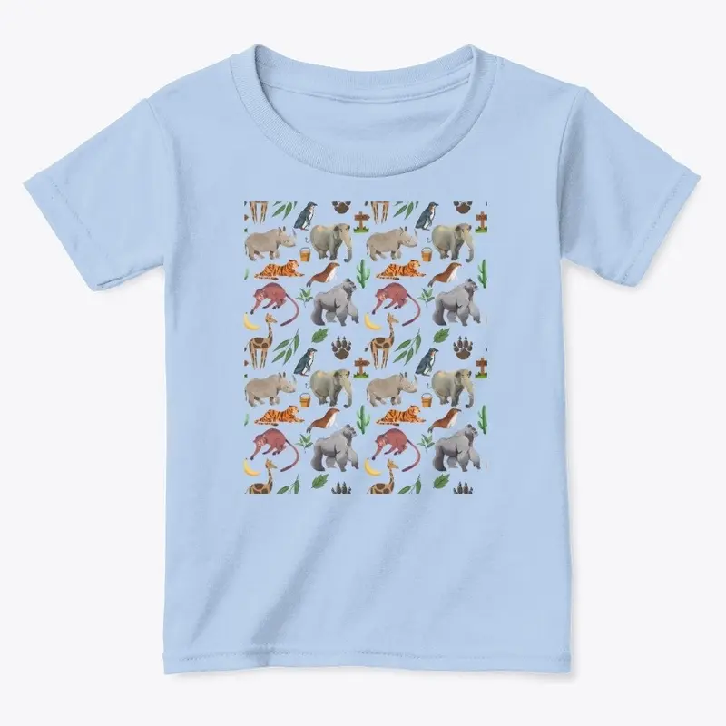 Zoo Animals Print