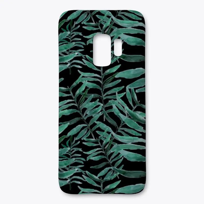 Green Palm Print