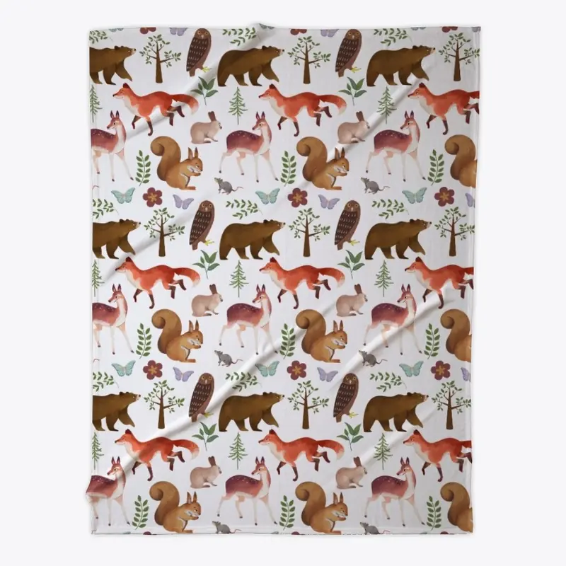 Woodland Animals Print